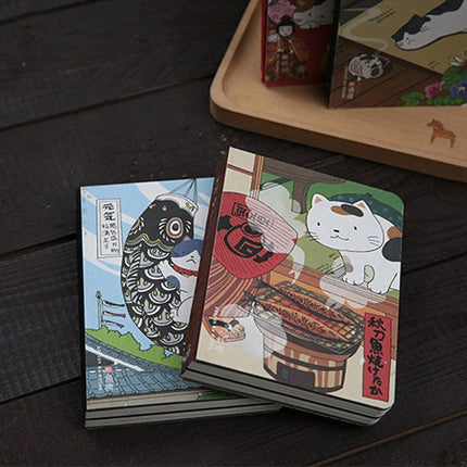 Chic Compact Planner for Cat Lovers: Japanese-Inspired Yearly & Monthly Organizer