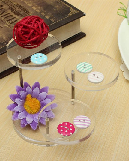 Stylish Round Acrylic Jewelry Display Stand - Elevate Your Collection Elegantly