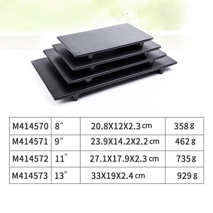 Sleek Black Melamine Dining Set - Elevate Your Table Experience