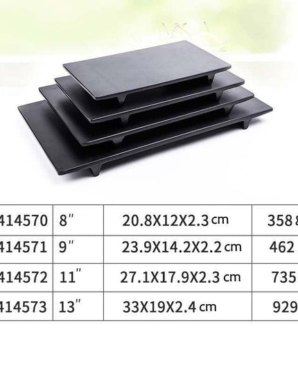 Sleek Black Melamine Dining Set - Elevate Your Table Experience