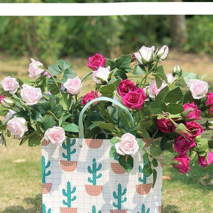 12-Piece Luxe Realistic Faux Rose Bouquet Set