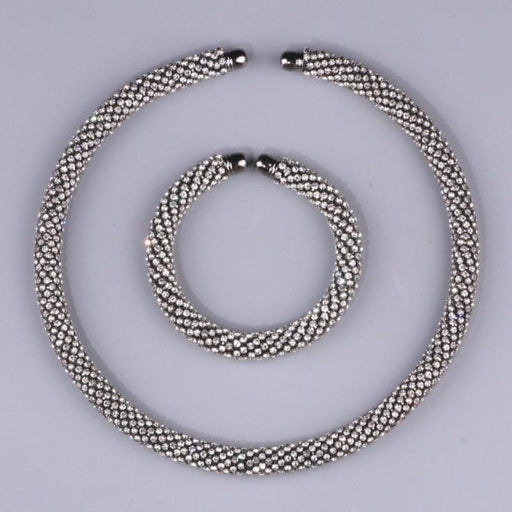 Luxurious Botanica Maxi Crystal Choker Necklace - Elegant Statement Piece for Women