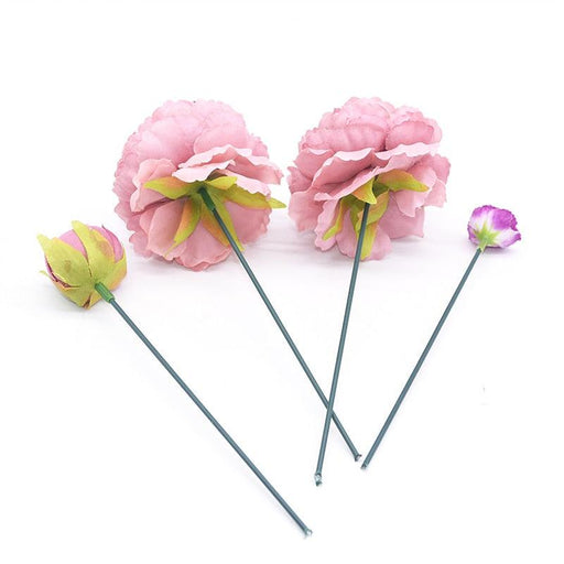 Nature-Inspired Elegance: Artificial Green Flower Stems - 20-Piece Set