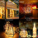 Solar Glow Outdoor String Lights with Multiple Modes and Customizable Length Options