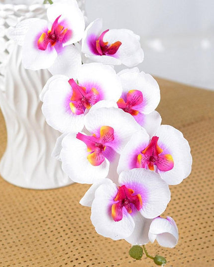 Lifelike White Phalaenopsis Orchid Arrangement - Stylish Home and Event Decor