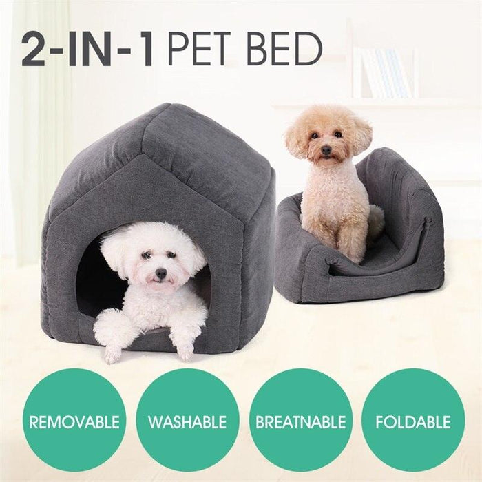Cozy Haven 2-in-1 Pet Bed & House for Luxurious Pet Lounging