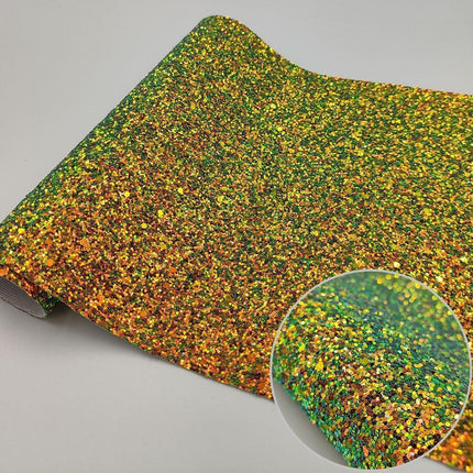 Iridescent Glitter Faux Leather Craft Sheets - Illuminate Your Projects