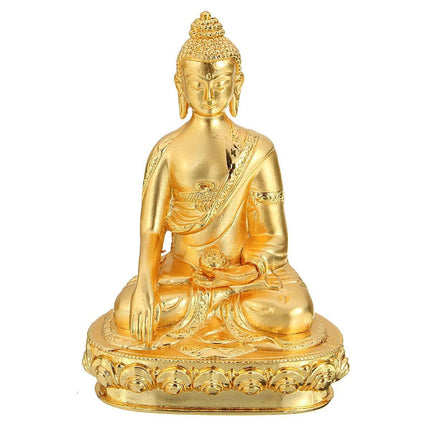 Radiant Shakyamuni Buddha Sculpture - Masterful Tibetan Craftsmanship for Inner Peace