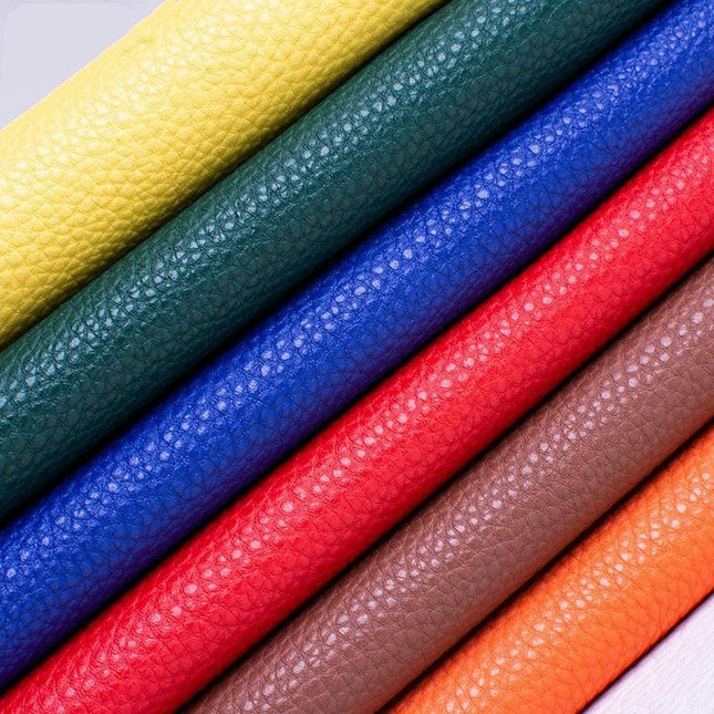 Luxurious Lychee Road Faux Leather Fabric - Premium DIY Sewing Material for Elegance and Style