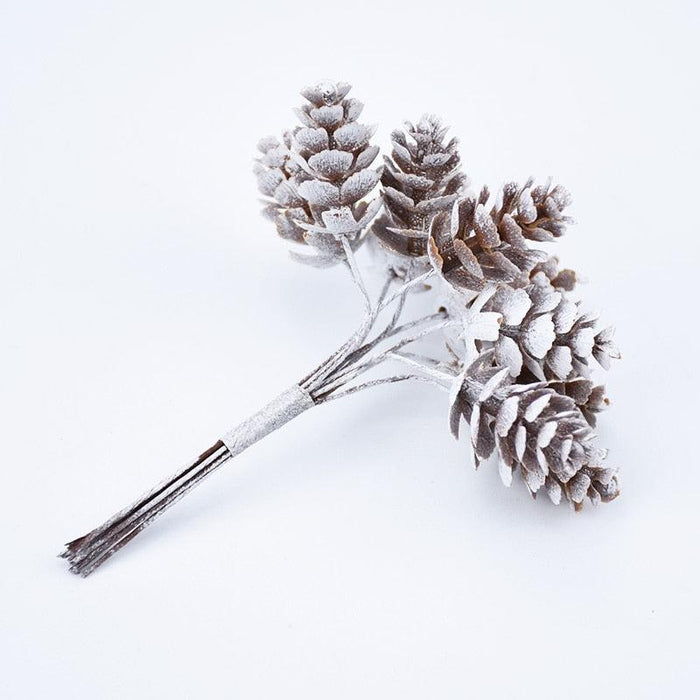 10-Piece Artificial Pine Cone and Plant Assortment - Decorative Set for Various Uses