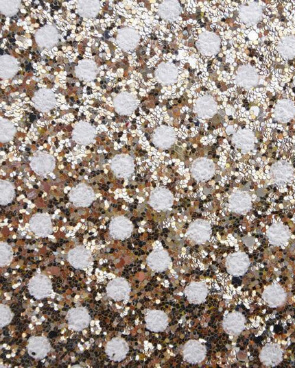 Sparkling Polka Dot Faux Leather Craft Sheets - Glamorous Creative Essentials