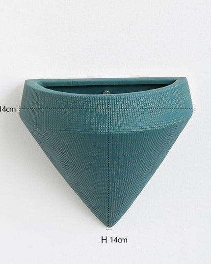 Elegant Scandinavian Ceramic Wall Planter Set for Modern Home Design