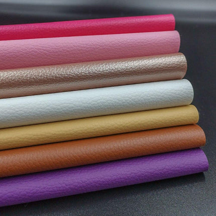 Colorful Spectrum Faux Leather Crafting Collection - 7-Piece Set