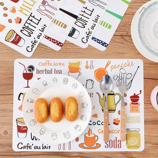 Kid-Friendly PVC Dining Mats - Available in Sets of 2 or 4 Pieces, 40*28cm