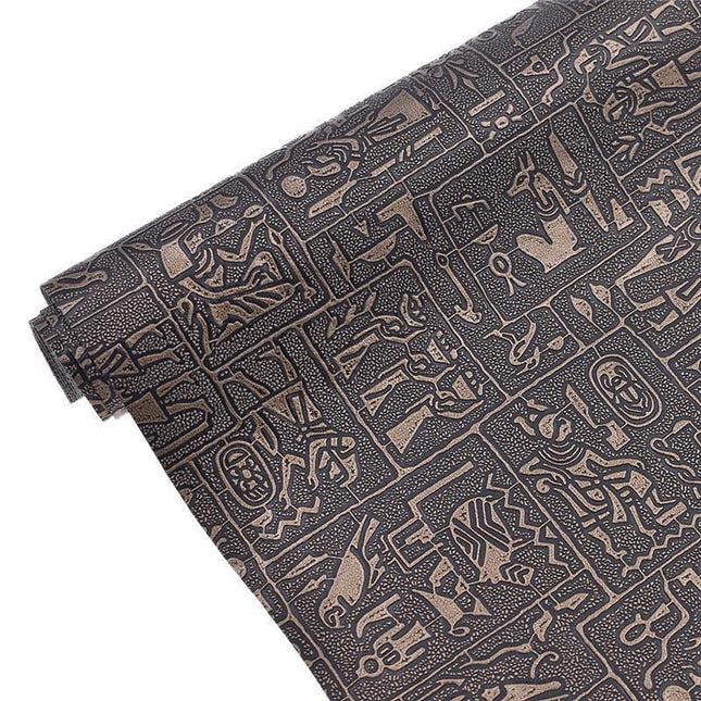 Exotic Egyptian-Inspired Faux Leather Crafting Fabric - Ignite Your Imagination