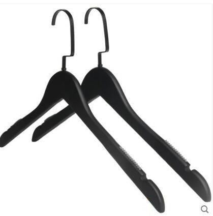 Stylish 10-Piece Premium Black Wooden Non-Slip Hanger Set