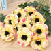 Lifelike Silk Anemone Floral Arrangement Set - 15-Piece Elegance Collection for Home and Events