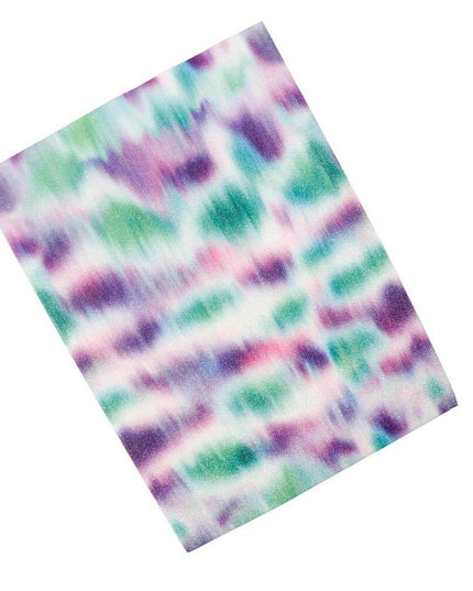 Iridescent Rainbow Glitter Faux Leather Sheets for Elegant DIY Masterpieces