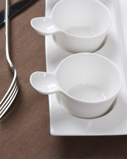 Artisan Square Ceramic Dining Collection - Elevate Your Dining Experience