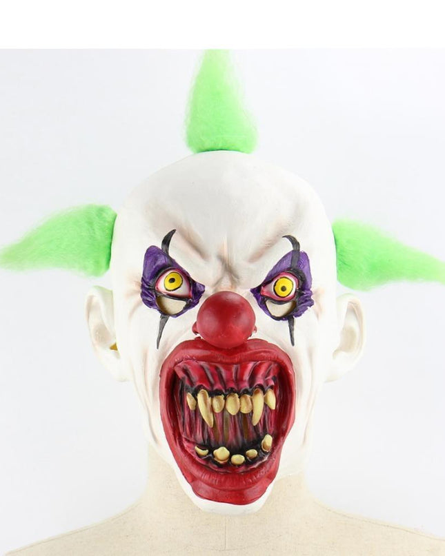 Fearsome Clown Latex Full-Face Mask - Premium Quality for Halloween and Cosplay Events