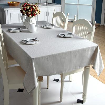 Elegant Linen-Cotton Blend Table Cloth for Stylish Home Decor