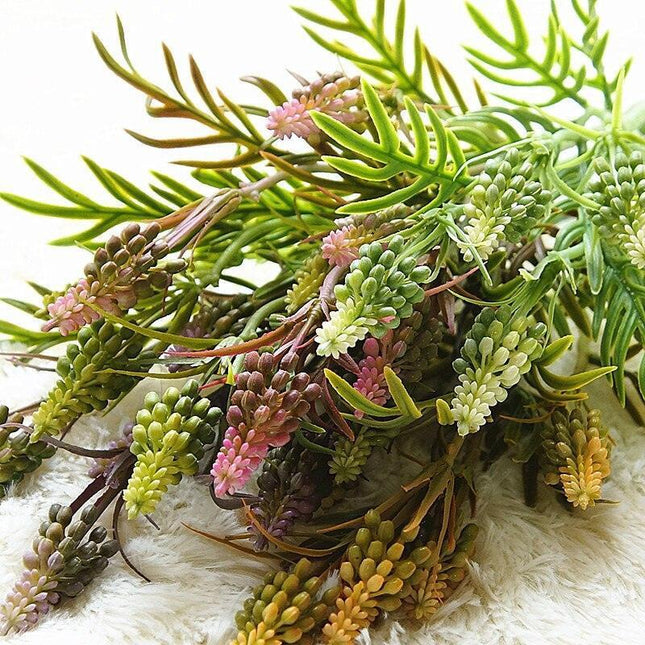 Lifelike 5-Pack Bean Nut Floral Stems - Perfect for Events and Home Styling