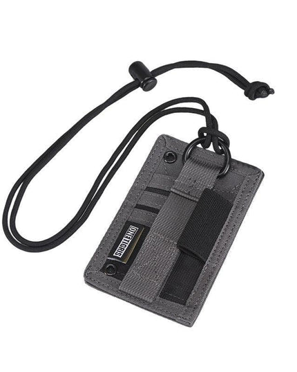 Tactical EDC Card Holder with Custom Patch Display and Integrated Pen Loop