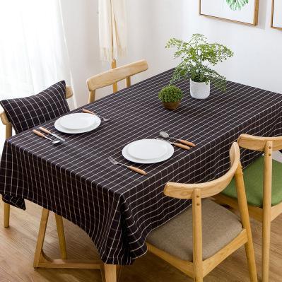 Elegant Waterproof Plaid Table Cover - Stylish Dining Essential