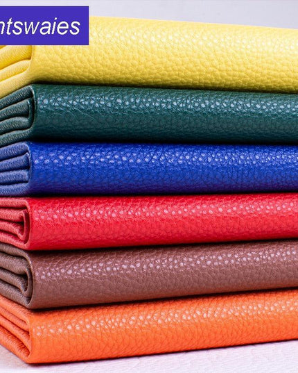 Luxurious Lychee Road Faux Leather Fabric - Premium DIY Sewing Material for Elegance and Style