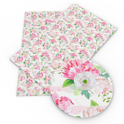 Elevate Your DIY Creations with Luxurious Floral Faux Leather Fabric