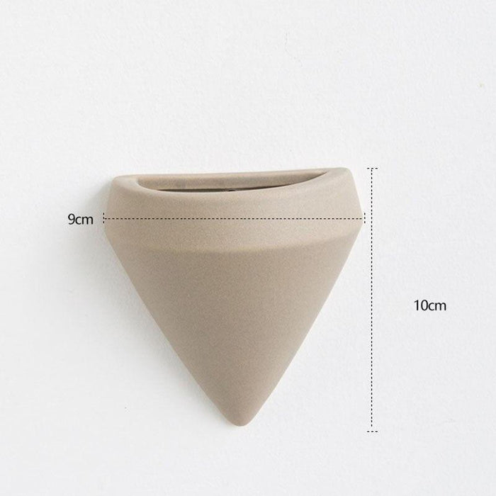 Elegant Scandinavian Ceramic Wall Planter Set for Modern Home Design