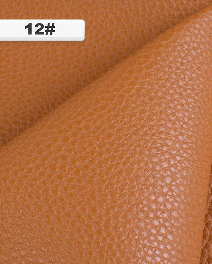 Luxurious Lychee Road Faux Leather Fabric - Premium DIY Sewing Material for Elegance and Style