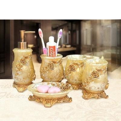 Chic European Resin Tissue Organizer - Vintage Style Home Accent