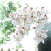 Exquisite Emerald Latex Orchid Fake Flowers - Stunning 3D Blooms for Classy Room Upgrade