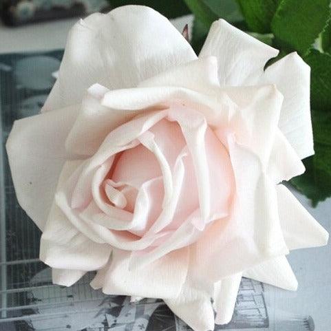 Elegant 24-Piece Real Touch Rose Set - Luxurious 12cm Blooms for Lasting Beauty
