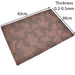 Vintage Floral Printed Synthetic Leather Fabric (42x30cm)