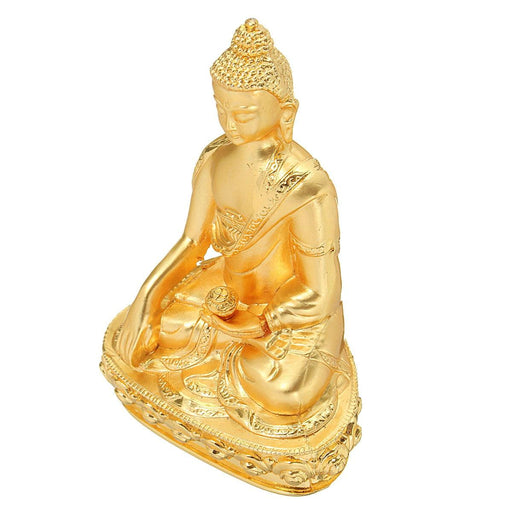 Alloy Tibetan Buddhism Shakyamuni Buddha Statue Golden Statue 2.3x1.5 x 3.1&#39;&#39; - Très Elite