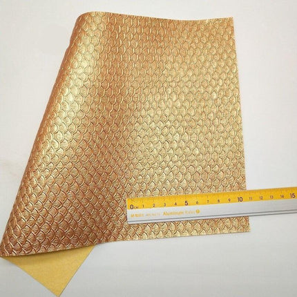 Mermaid Scale Pattern Faux Leather Craft Sheet - Premium Quality Collection