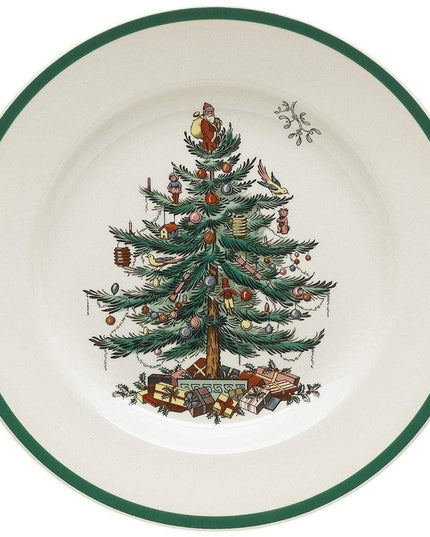 Holiday Spirit Ceramic Dinner Plates - Set of 4