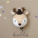 3D Plush Animal Heads Wall Hanging Decor for Kids' Rooms