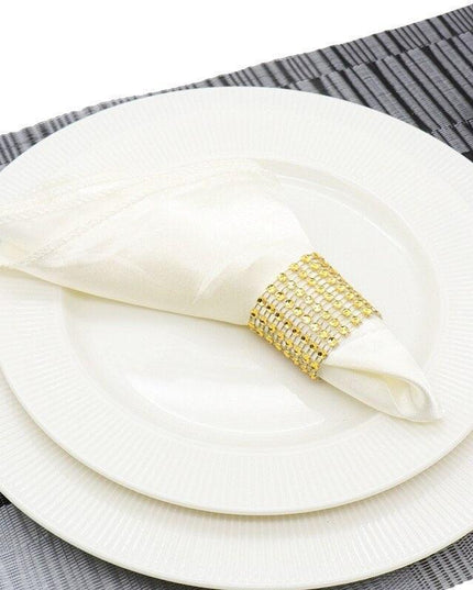 Elegant Satin Handkerchief Napkins: 50 Count for Upscale Events