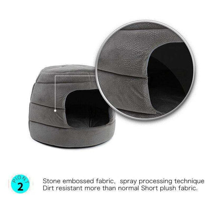 Elegant 5-in-1 Pet Oasis - Chic Dog Sofa Bed with Luxurious Puppy Cushion