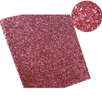 Glittery Faux Leather Craft Sheets for Creative DIY - 21CM x 29CM