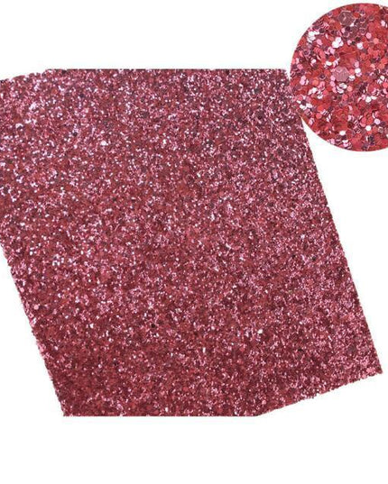 Glittery Faux Leather Craft Sheets for Creative DIY - 21CM x 29CM
