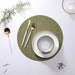 Elegant Circular PVC Placemats - Bundle of 2/4/6 for Chic Dining