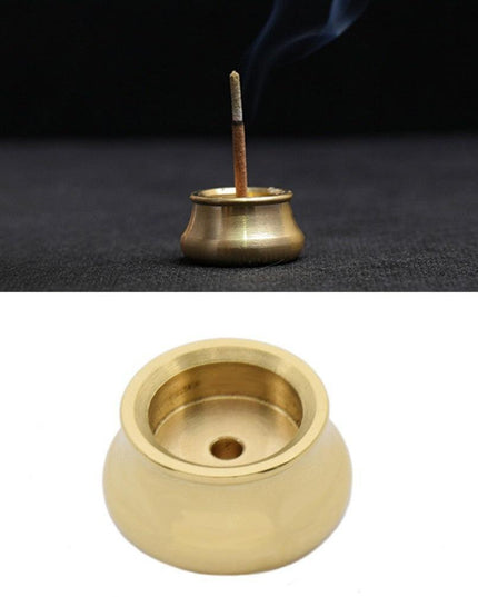 Elegant Brass Incense Holder: Lychee Life Aromatherapy Burner for Tranquil Spaces