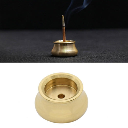 Brass Incense Burner Holder with Bowl Shape Design - Lychee Life