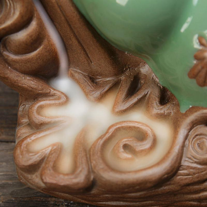 Gourd-Shaped Ceramic Backflow Incense Burner - Aromatherapy & Home Decor