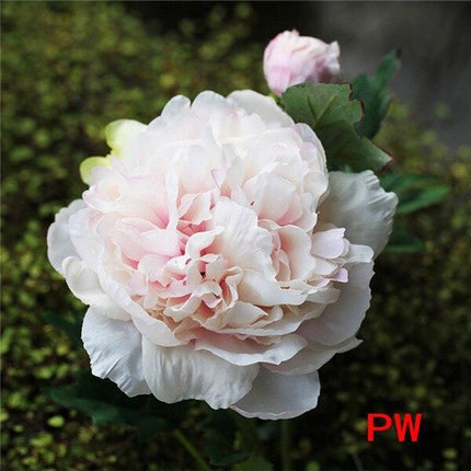 Elegance in Bloom: Autumn Peony Silk Bouquet for Fall Decor and Events