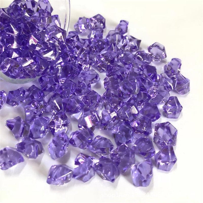Vibrant 150-Piece Acrylic Crystal Gemstones Set for Creative Home Decor and Craft Projects